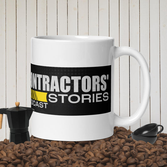 Contractors Stories White glossy mug