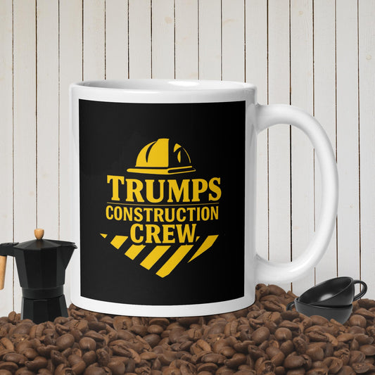 Trumps Crew White glossy mug