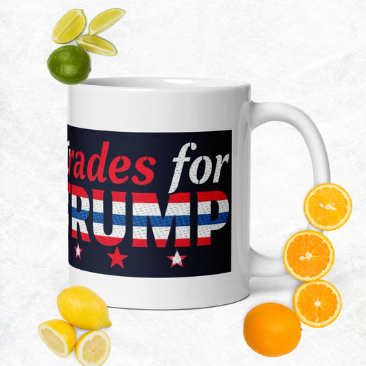 Trades White glossy mug